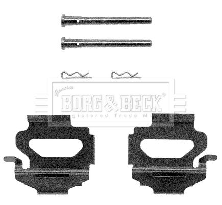 BORG & BECK Tarvikesarja, jarrupala BBK1032